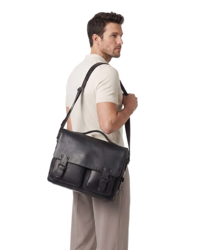 Aunts & Uncles Heritage Finn Aktentasche black