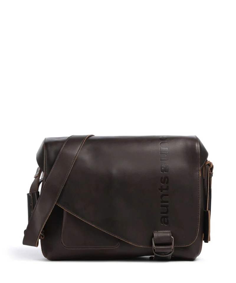 Aunts & Uncles Heritage Medium Judd Kuriertasche dark brown