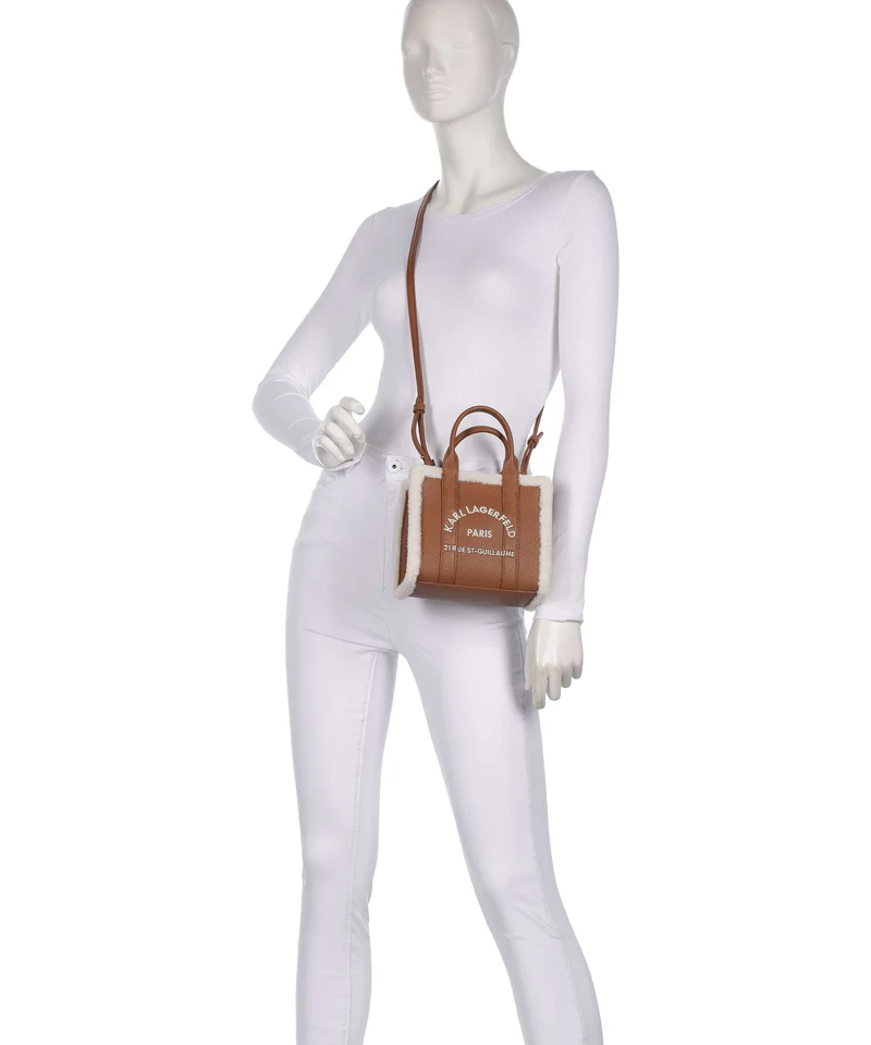 Karl Lagerfeld K/Rue St Guillaume Mini Umhängetasche dark tan
