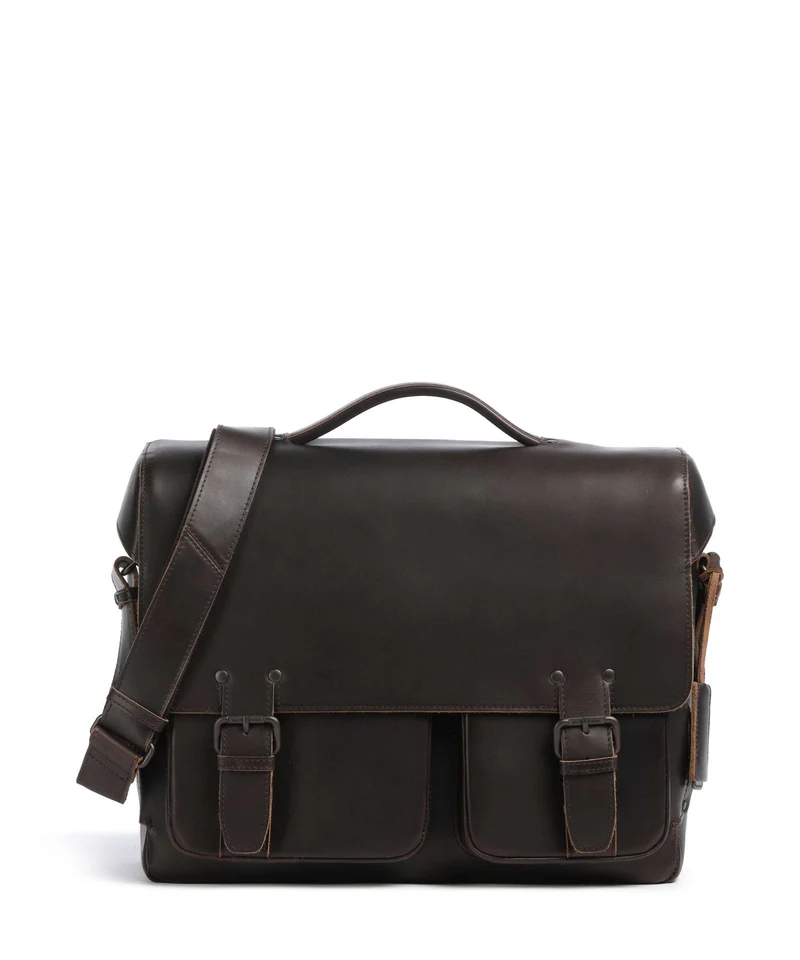 Aunts & Uncles Heritage Finn Aktentasche dark brown
