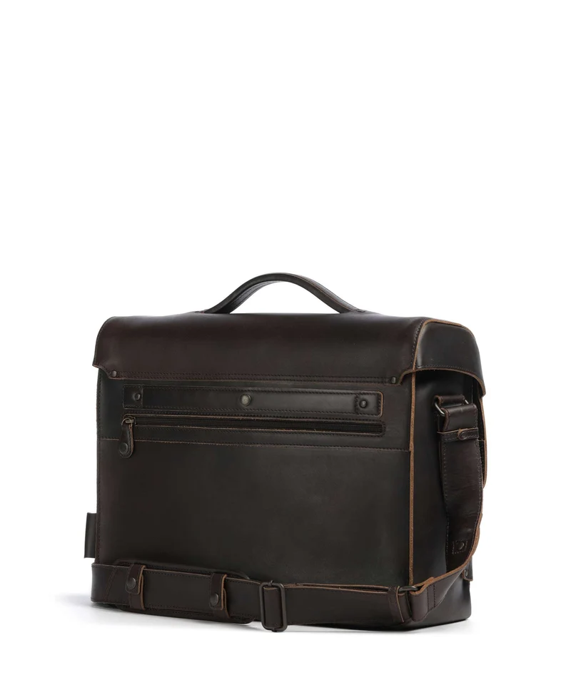 Aunts & Uncles Heritage Finn Aktentasche dark brown