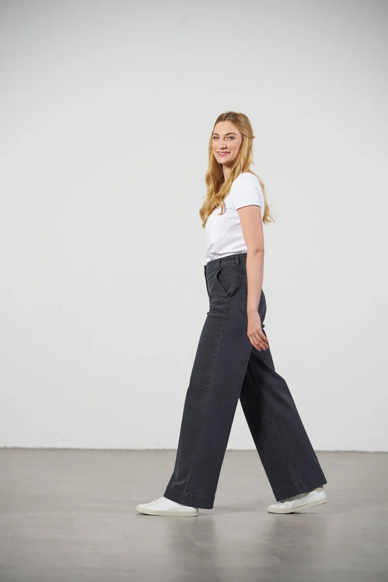 Jeans FV:FR Wide Leg Hyperflex Ravenblack
