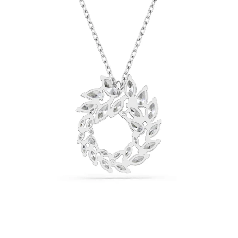 Swarovski Mesmera Glam Halskette in Silberoptik mit kreisförmigem Anhänger 5759837