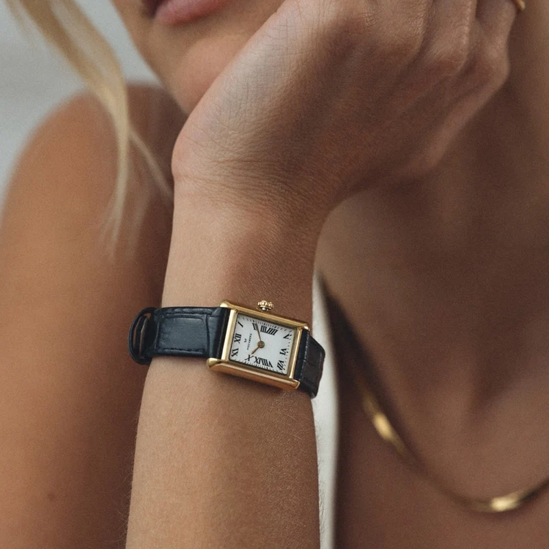 Mockberg Timeless Black Leather Women's Watch MB0245