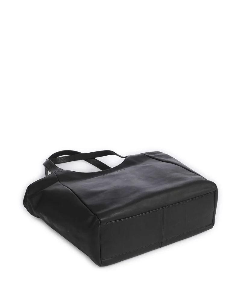 The Chesterfield Brand Wax Pull Up Cow Mireya Shopper black