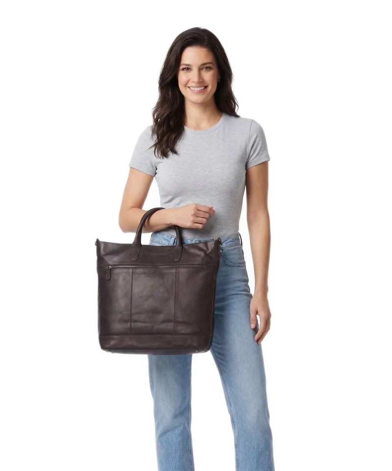 The Chesterfield Brand Wax Pull Up Cow Westbrook Handtasche brown