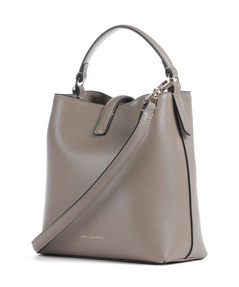 Karl Lagerfeld K/Autograph Small Bucket Handtasche ash grey