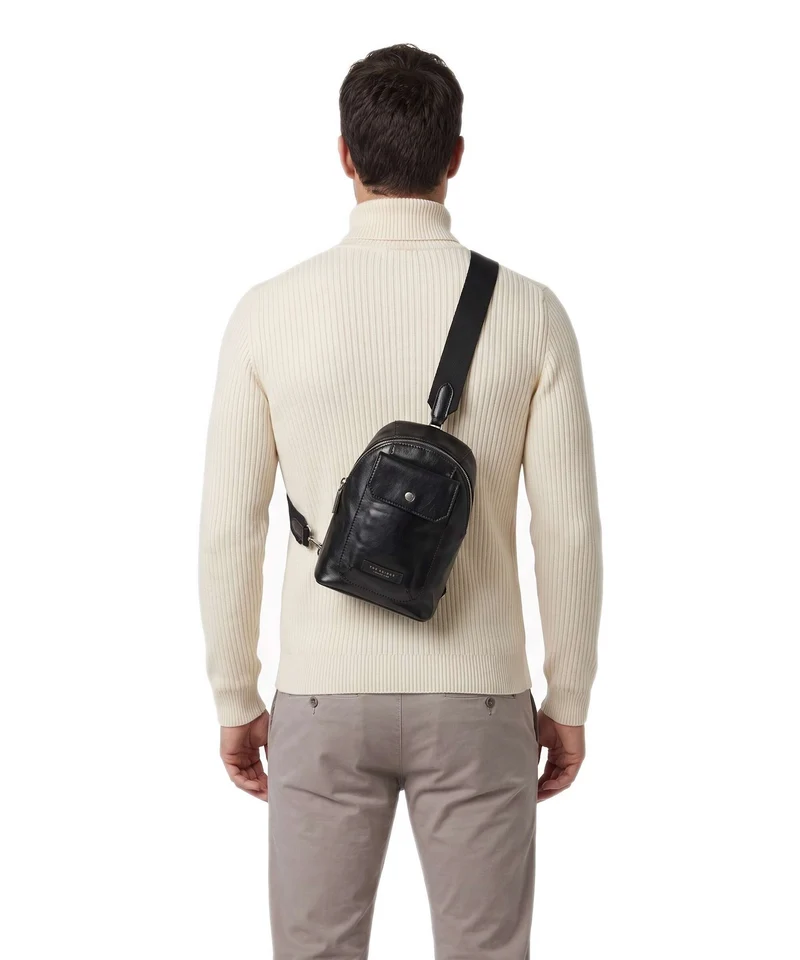 The Bridge Mattia Slingbag nero