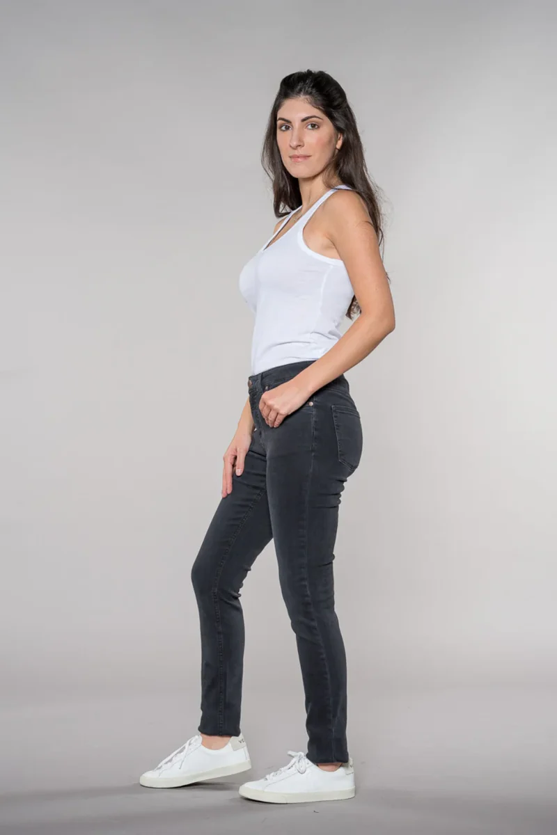 Jeans HAN:NA Skinny High Waist Raven Black