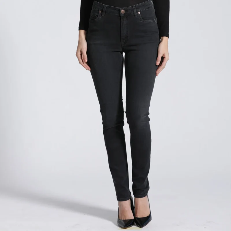 Jeans HAN:NA Skinny High Waist Raven Black