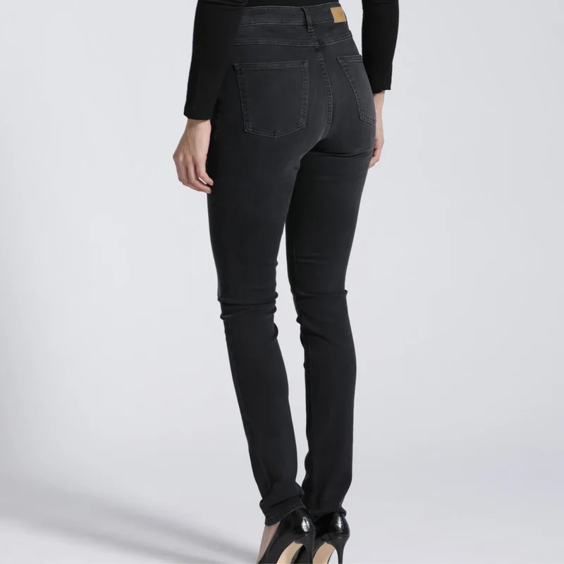 Jeans HAN:NA Skinny High Waist Raven Black