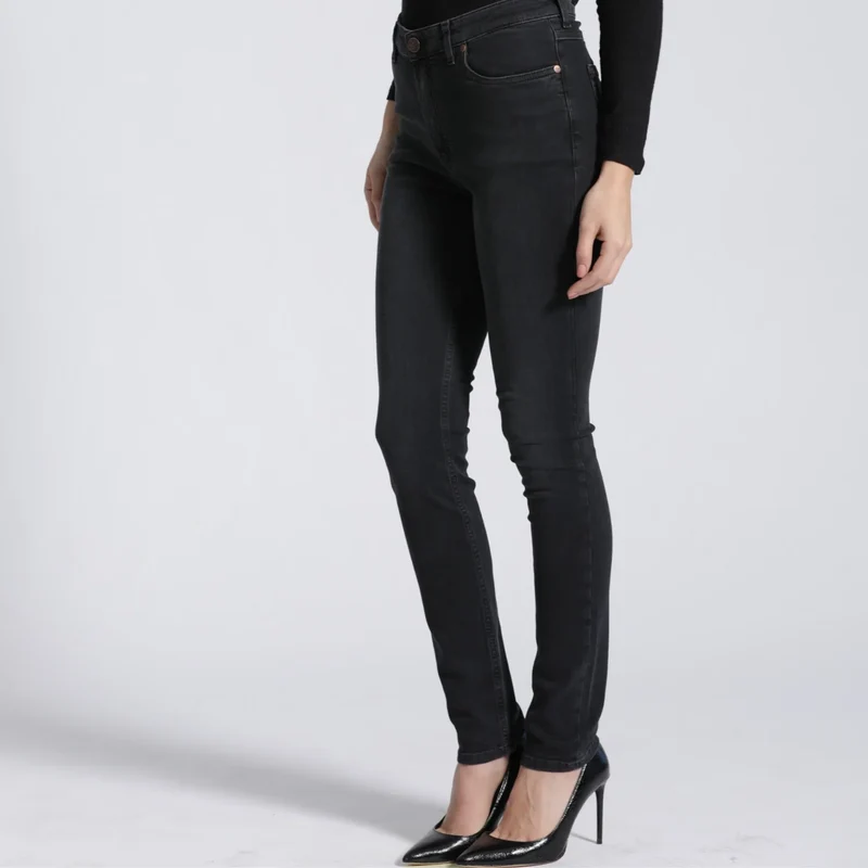 Jeans HAN:NA Skinny High Waist Raven Black