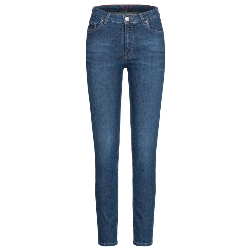 Jeans HAN:NA Skinny High Waist Fashion Blue
