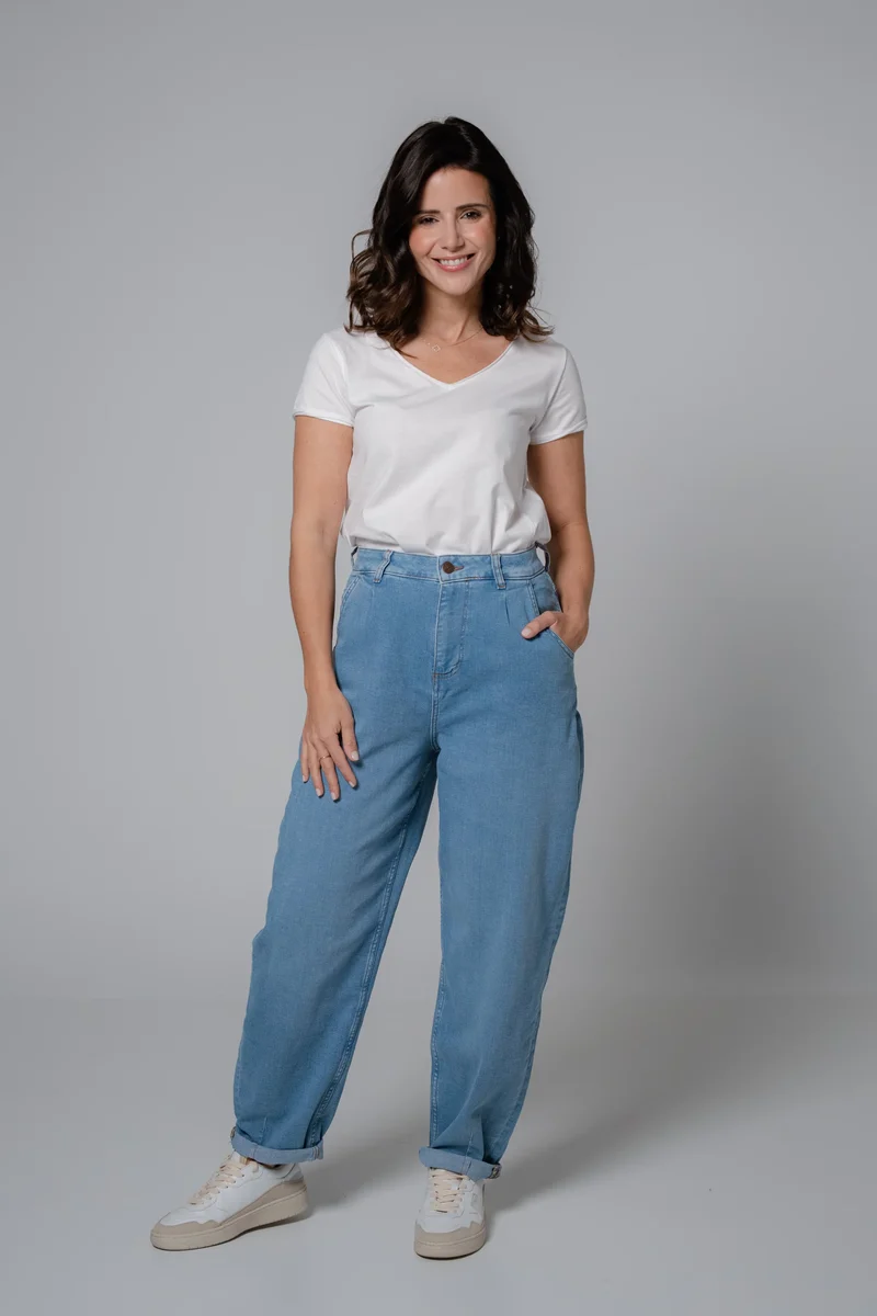 Jeans BEL:LA Balloon High Waist Summersky