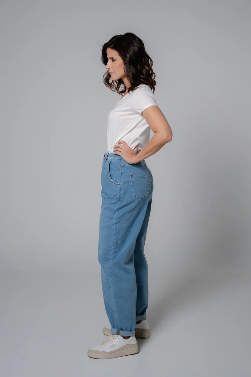Jeans BEL:LA Balloon High Waist Summersky