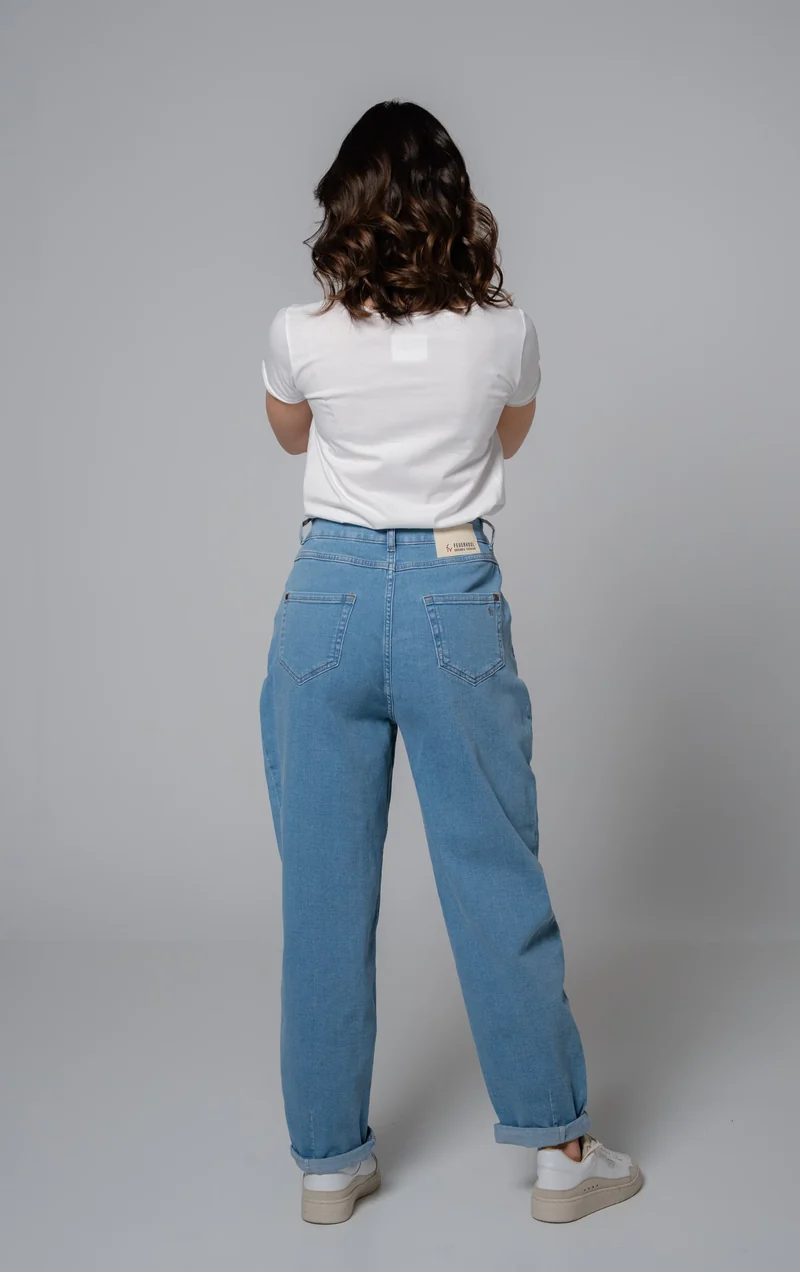 Jeans BEL:LA Balloon High Waist Summersky