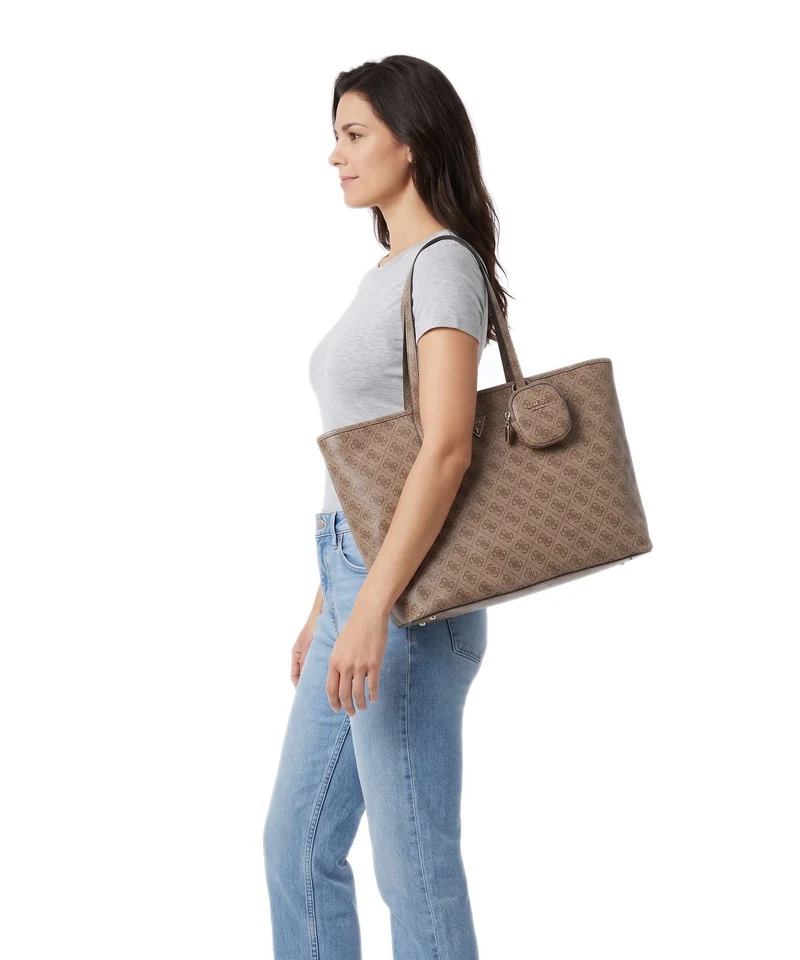 Guess Power Play II Tech Large Shopper latte logo