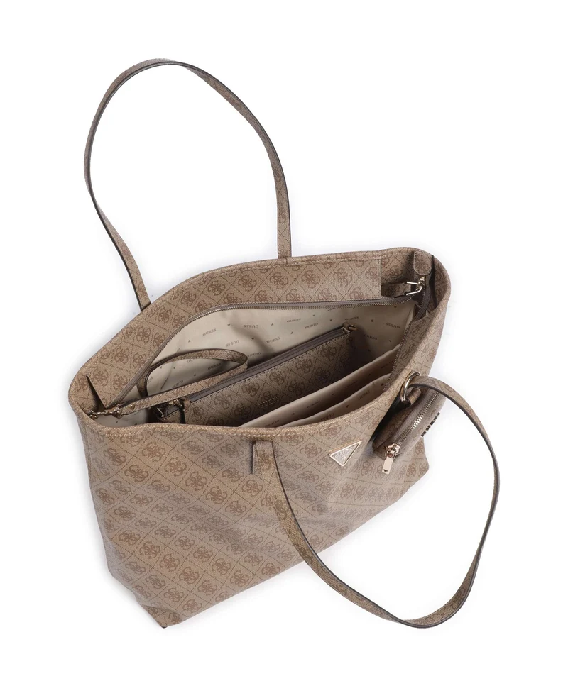 Guess Power Play II Tech Large Shopper latte logo