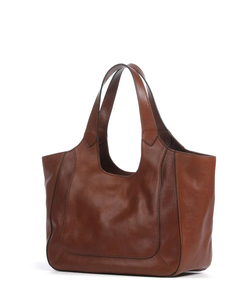 The Bridge Luce Soft Shopper marrone