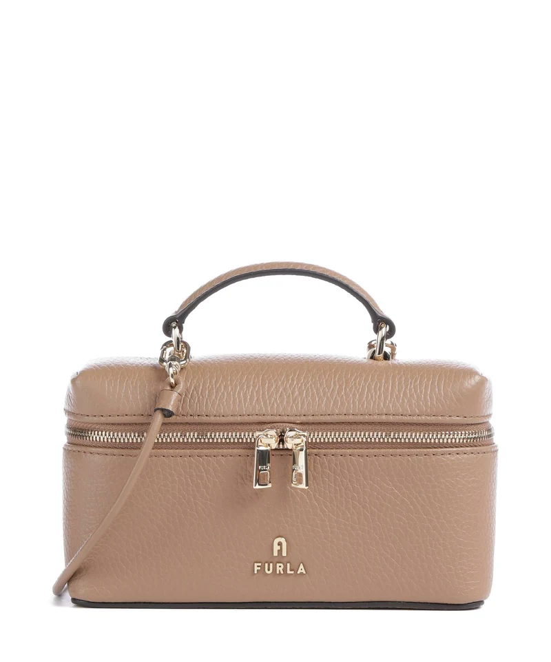 Furla Camelia Micro Umhängetasche toffee