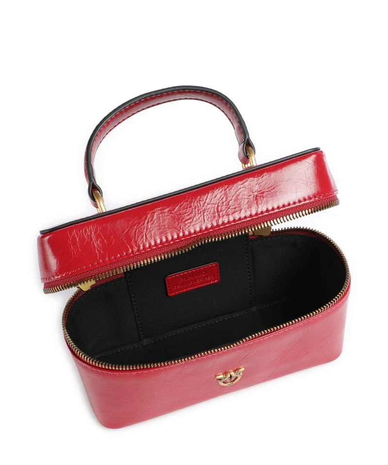 Pinko Vanity Mini Umhängetasche rosso rio/antique gold
