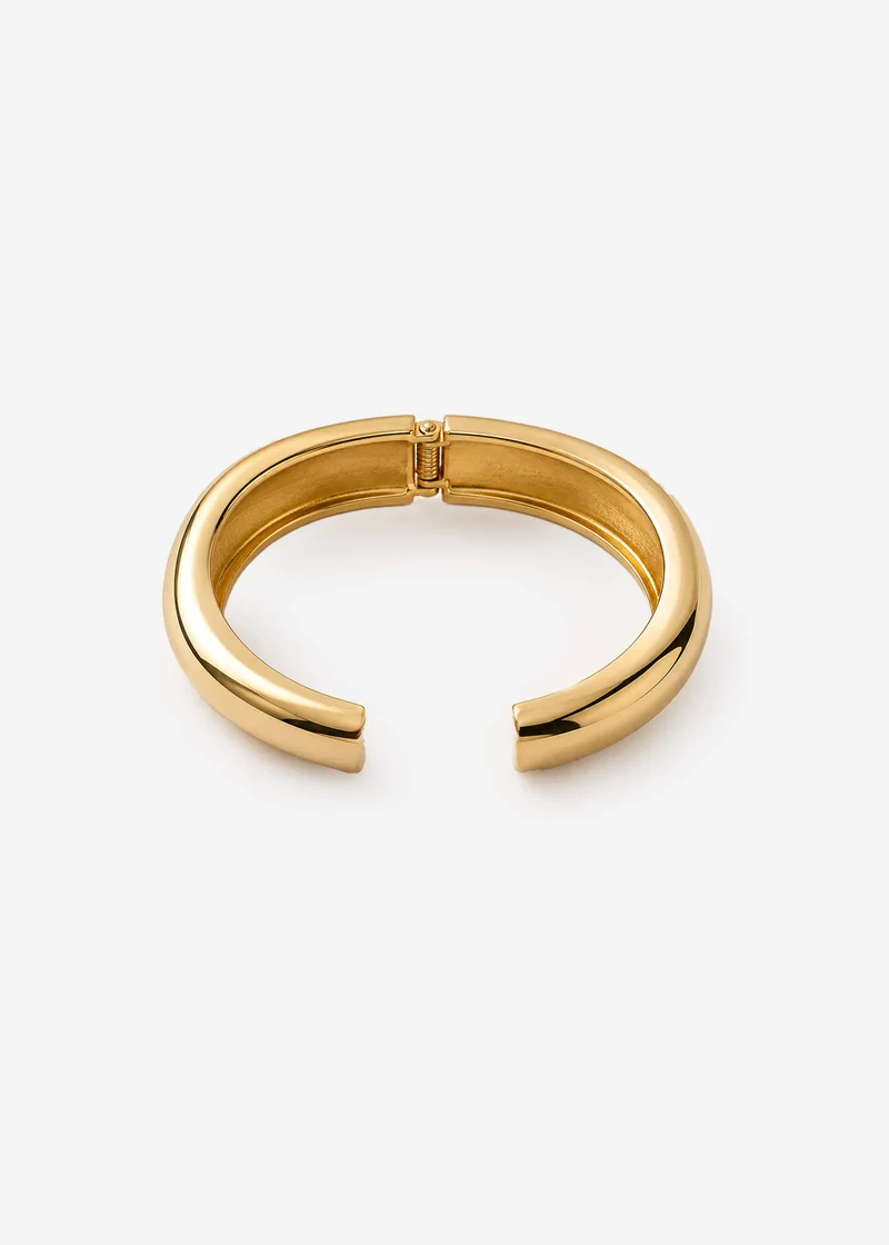 Breiter Armreif - gold