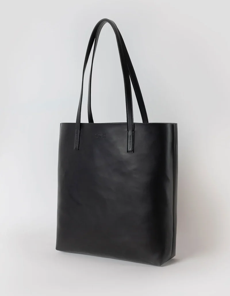Shopper vegan gross Georgia Apfelleder Schwarz