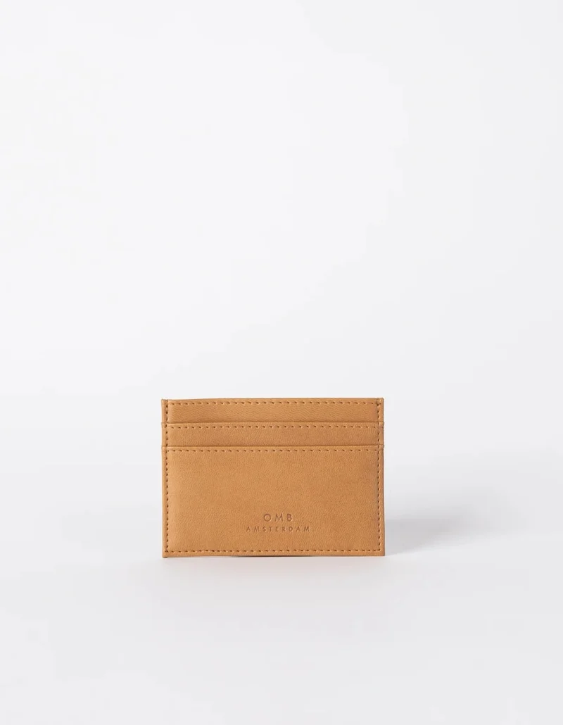 Kartenetui vegan Marks Apfelleder Cognac