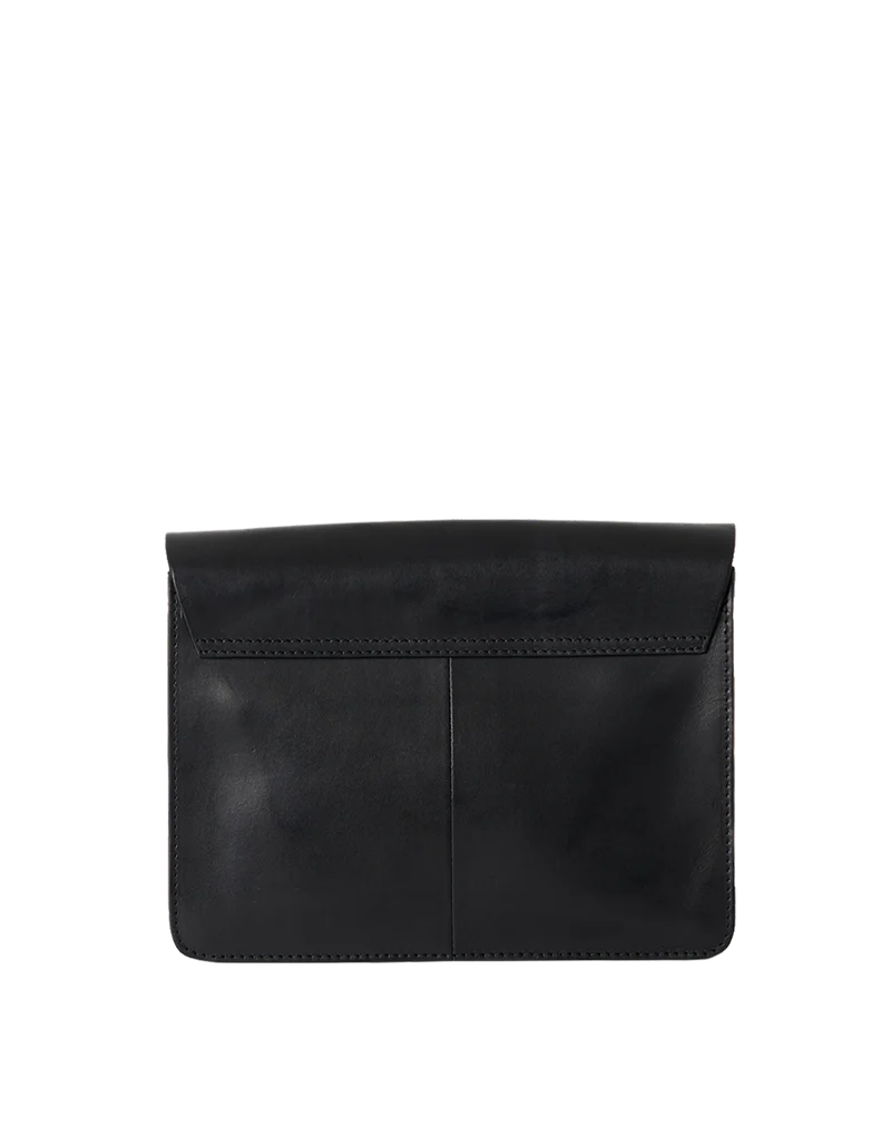 Handtasche vegan Audrey Apfelleder Schwarz