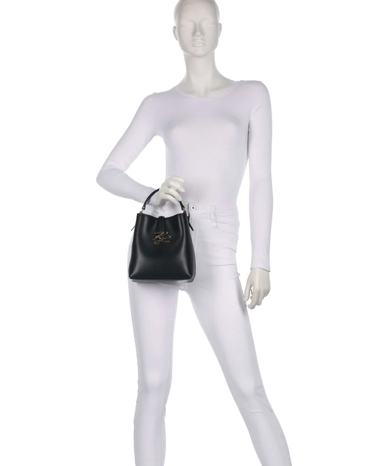Karl Lagerfeld K/Autograph Small Bucket Handtasche black/gold