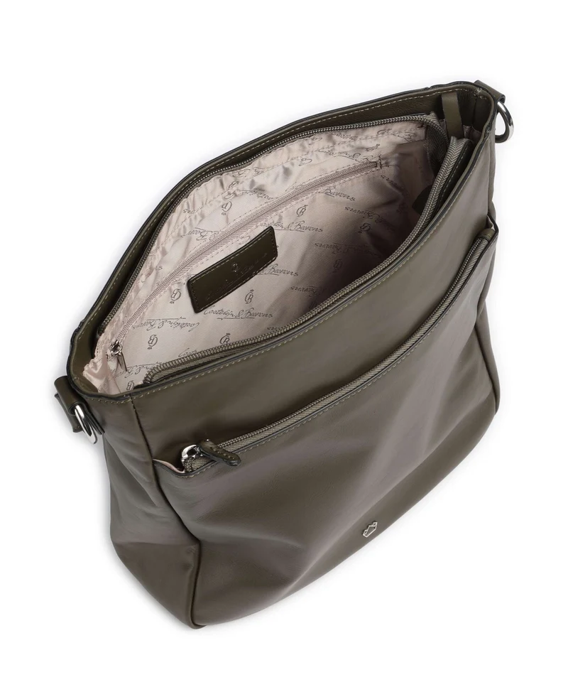 Castelijn & Beerens Babette Nappa Beuteltasche dark military