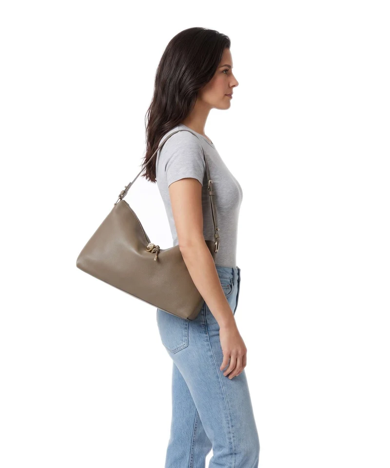 Furla Debby M Beuteltasche muddy gray