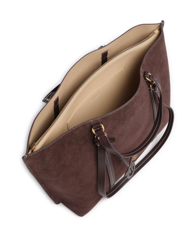 Pinko Carrie Big Shopper borgogna/antique gold