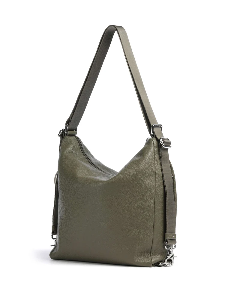 Mandarina Duck Mellow Leather Rucksack-Tasche winter olive
