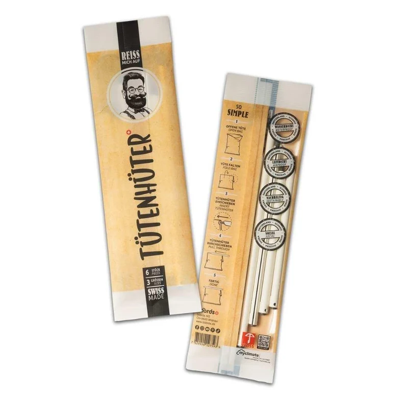Verschlussclips Tütenhüter Set Weiss
