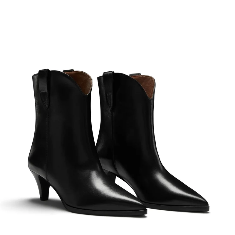 Isabel Bernard Vendôme Louane Schwarz Kalbsleder Stiefel IB53009-001-37