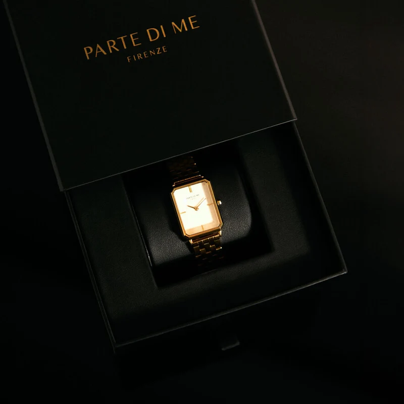 Parte Di Me Orologio Rond DamenUhr Silberfarbene und Taupe PDM09009