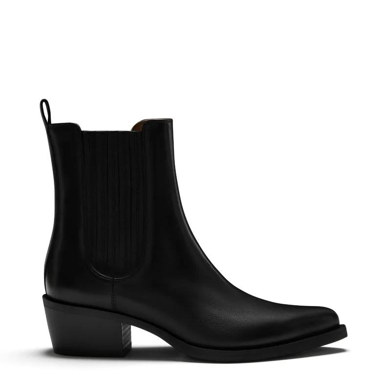 Isabel Bernard Vendôme Amandine Schwarz Kalbsleder Stiefel IB53010-001-38