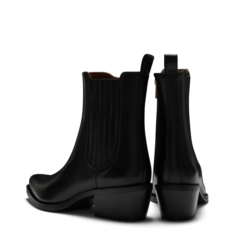 Isabel Bernard Vendôme Amandine Schwarz Kalbsleder Stiefel IB53010-001-38