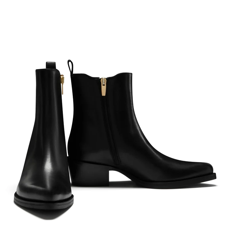 Isabel Bernard Vendôme Amandine Schwarz Kalbsleder Stiefel IB53010-001-38