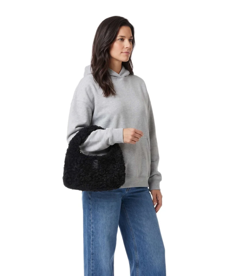 Steve Madden BFLUFFY Handtasche black/gold