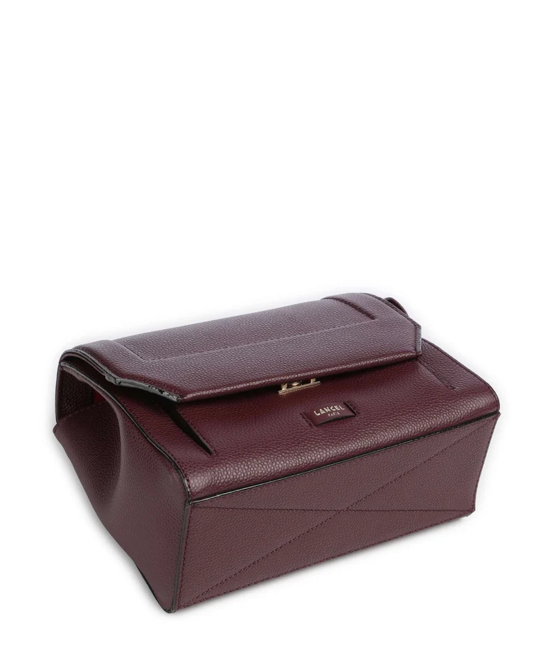 Lancel Ninon M Schultertasche cassis