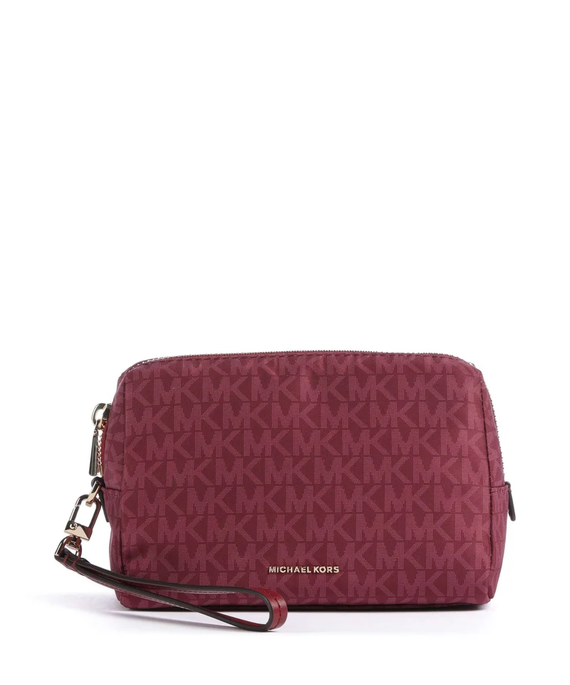 Michael Kors Zadie Small Kosmetiktasche deep red