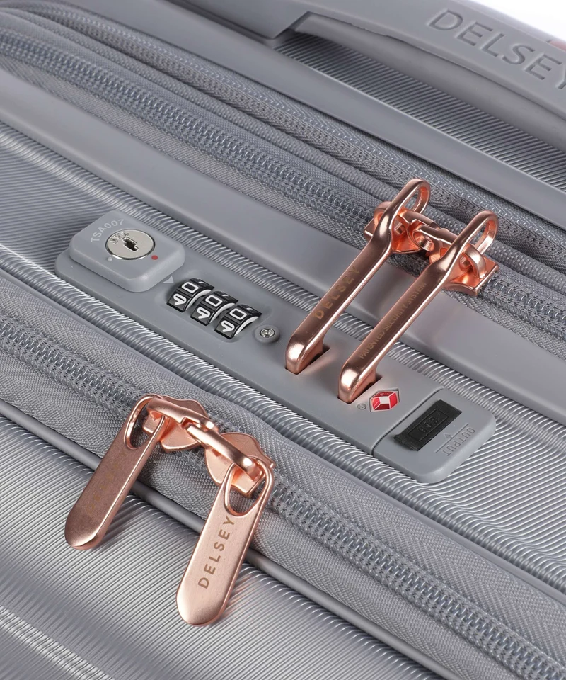 Delsey Paris Shadow 5.0 4-Rollen Trolley platinum