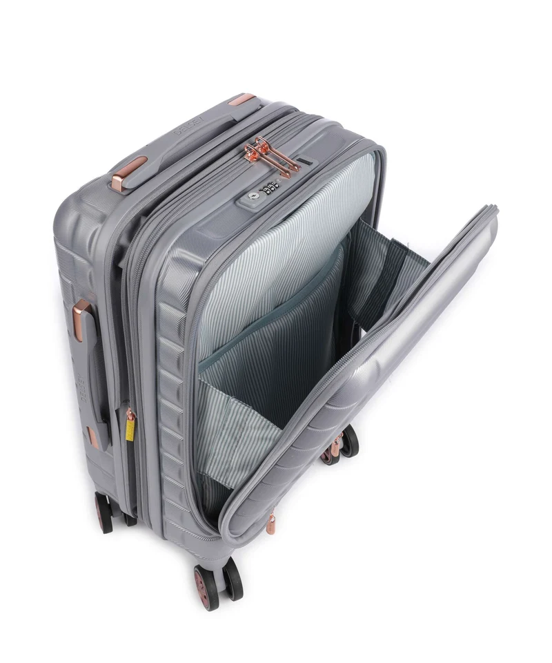 Delsey Paris Shadow 5.0 4-Rollen Trolley platinum