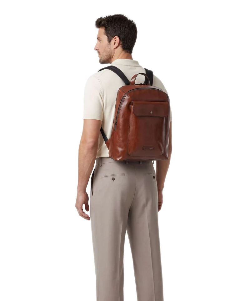 The Bridge Mattia Rucksack marrone