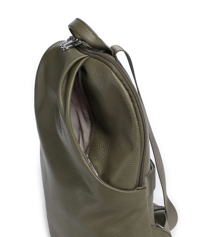 Mandarina Duck Mellow Leather Rucksack winter olive