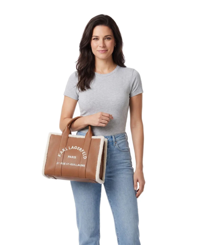 Karl Lagerfeld K/Rue St Guillaume Medium Handtasche dark tan