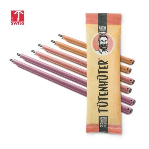Verschlussclips Tütenhüter Set Korallrot