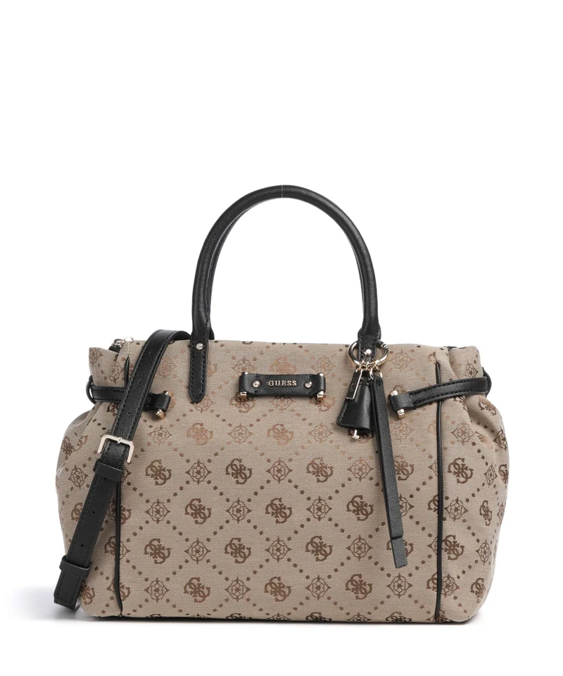 Guess Dorothy Girlfriend Handtasche latte logo/black